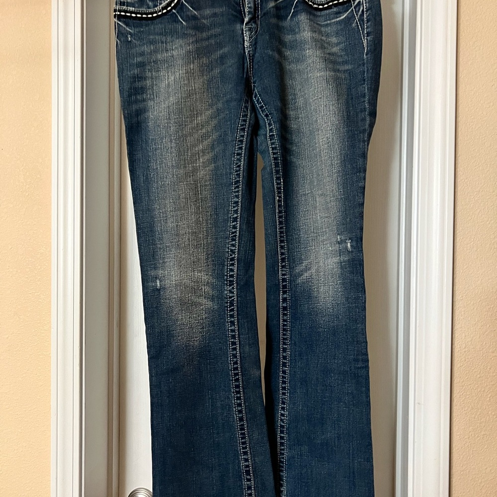 Miss Me Blue Boot Cut Jeans Classic Style